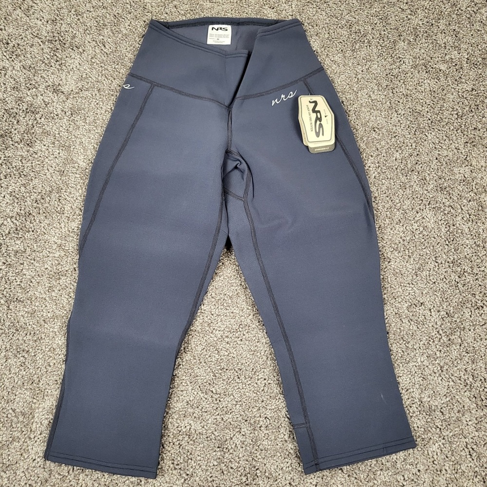 NRS HydroSkin Capri Women Medium Dark Shadow NEW 0.5mm Neoprene Wetsuit Pants